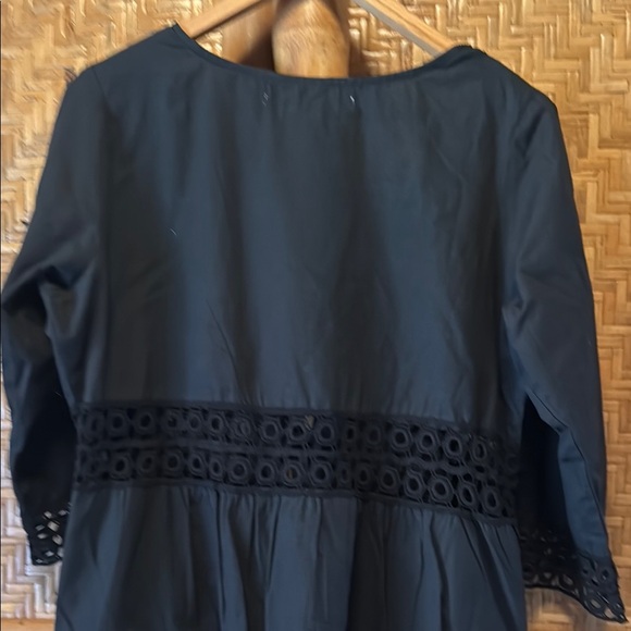 Gretchen Scott Designs Black embroidery Trim Robe top XL - Picture 8 of 8